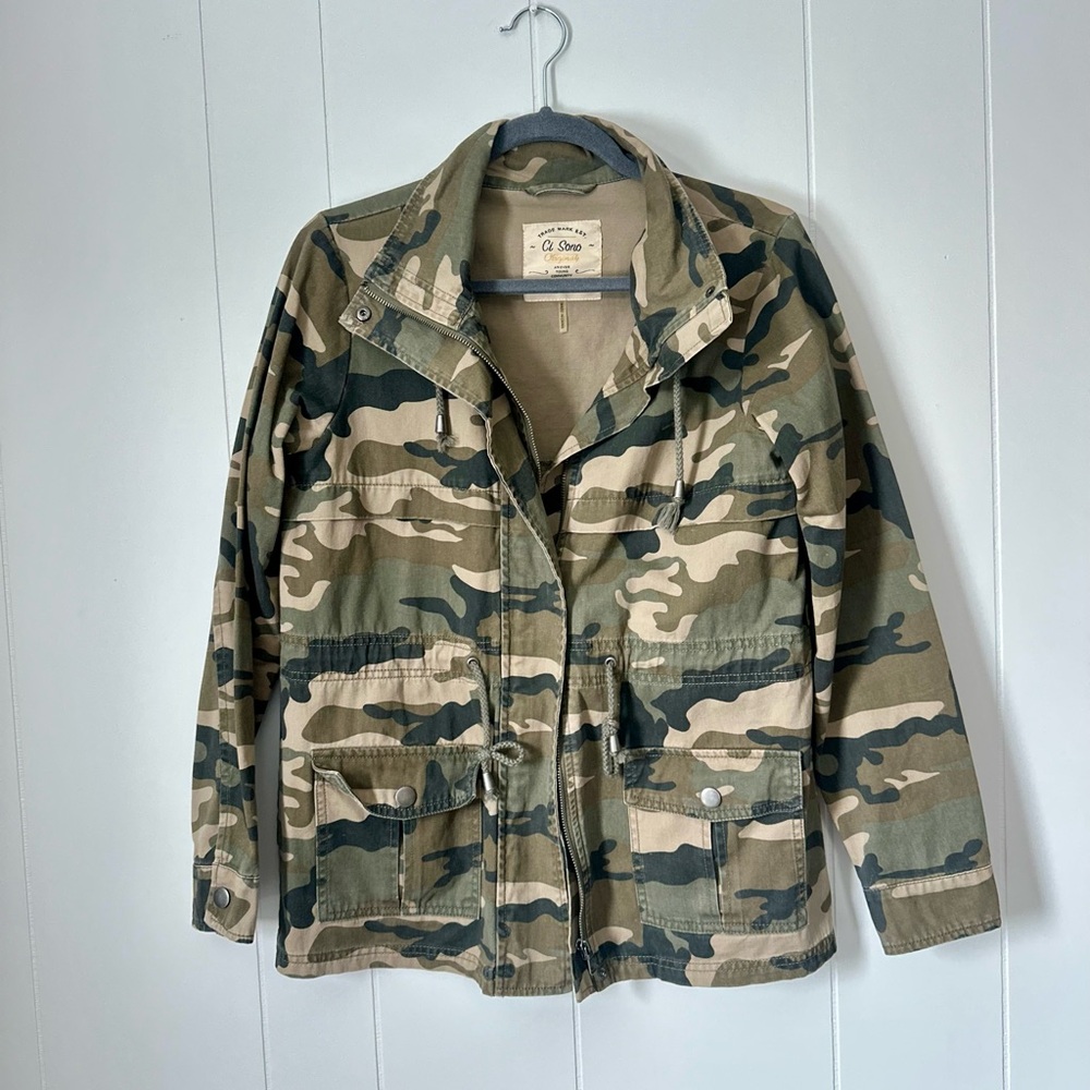 Ci Sono Camo Utility Jacket slim adjustable